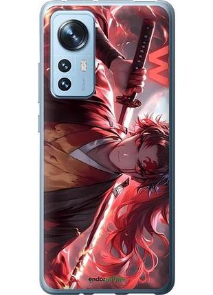 Чехол на xiaomi 12 аниме самурай сяоми 12