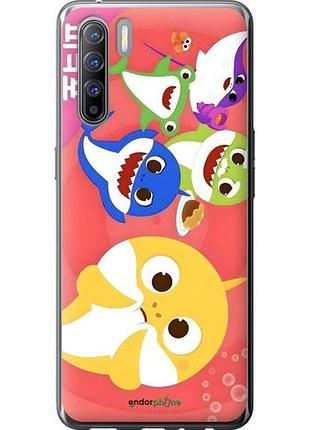 Чехол на oppo reno 3 бейби шаркс оппо рено 3