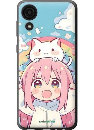 Чехол на samsung galaxy a03 core a032f девочка аниме радуга самсунг а03 кор а032ф