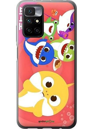Чехол на xiaomi redmi 10 бейби шаркс сяоми редми 10