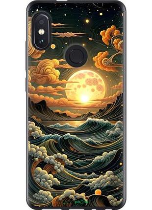Чехол на xiaomi redmi note 5 арт волны