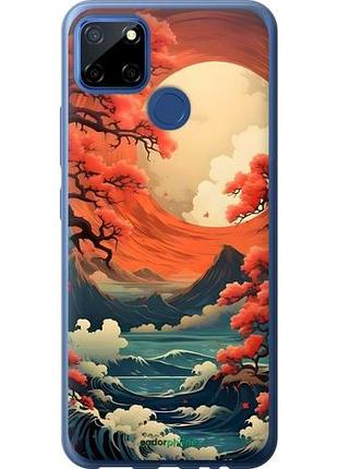 Чехол на realme 7i природа японии риалми 7и