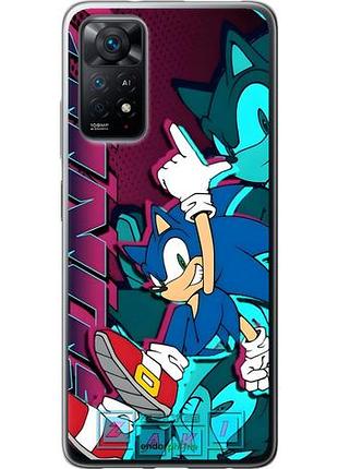 Чехол на xiaomi redmi note 11 соник