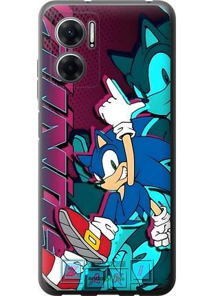 Чехол на xiaomi redmi note 11e соник sonic сяоми редми ноут 11е