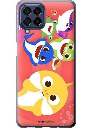 Чехол на samsung galaxy m53 m536b бейби шаркс самсунг м53 м536б