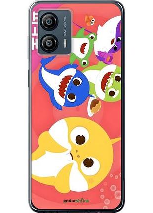 Чехол на motorola moto g53 бейби шаркс моторола мото г53