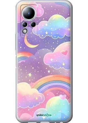 Чехол на infinix note 12 облака и радуга инфикс ноут 12