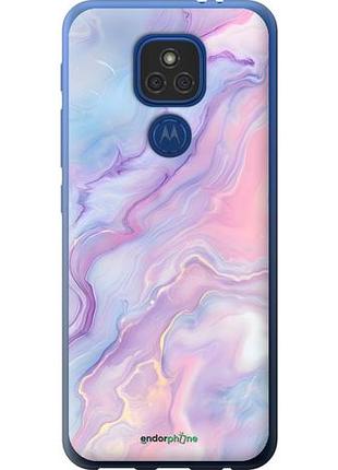 Чехол на motorola e7 plus нежный мрамор моторола е7 плюс