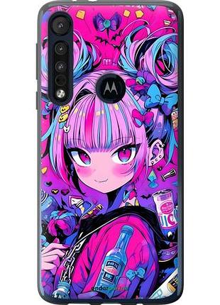 Чехол на motorola one macro аниме милаха моторола ван макро
