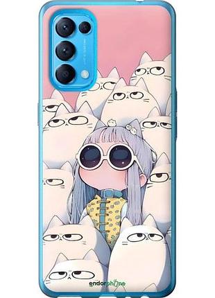 Чохол на oppo reno5 малюк з котами
