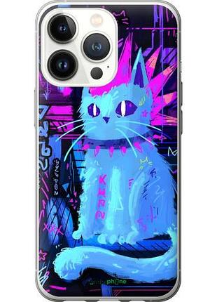 Чехол на iphone 13 pro кот панк айфон 13 про