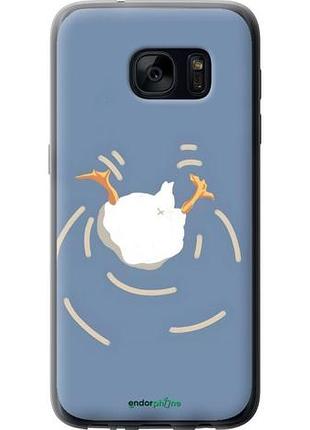 Чехол на samsung galaxy s7 g930f смешная утка, гусь самсунг с7 г930ф