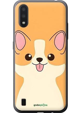 Чехол на samsung galaxy a01 a015f милый пес самсунг а01 а015ф
