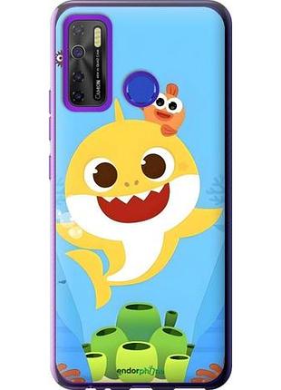 Чехол на tecno camon 15 бейби шарк текно камон 15