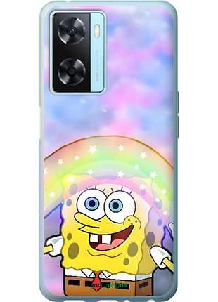 Чехол на oppo a57s спанч боб, sponge bob оппо а57с