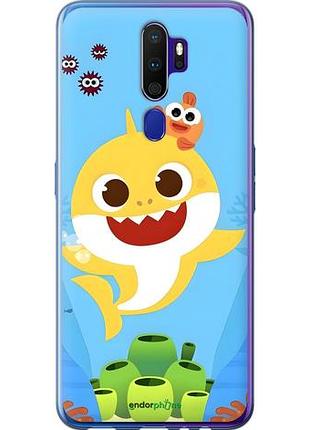 Чехол на oppo a9 2020 бейби шарк оппо а9 2020