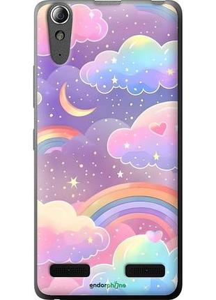 Чехол на lenovo a6000 облака и радуга леново а6000