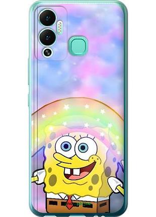 Чехол на infinix hot 12 play спанч боб, sponge bob инфикс хот 12 плей