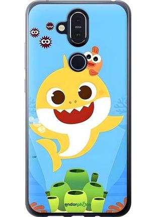 Чехол на nokia 8.1 бейби шарк нокиа 8.1