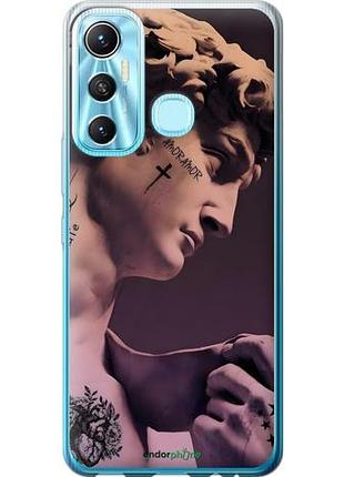 Чехол на infinix hot 11 давид тату инфикс хот 11