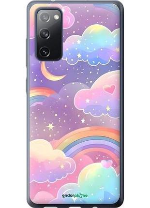 Чехол на samsung galaxy s20 fe g780f облака и радуга самсунг с20 фе г780ф