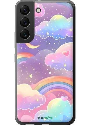 Чохол на samsung galaxy s22 хмари та веселка