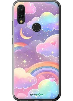 Чехол на xiaomi redmi 7 облака и радуга сяоми редми 7