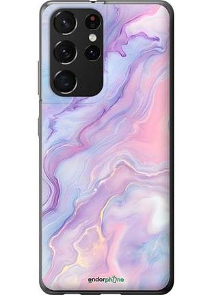 Чехол на samsung galaxy s21 ultra (5g) нежный мрамор самсунг с21 ультра (5г)