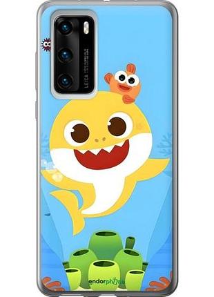 Чехол на huawei p40 бейби шарк хуавей п40