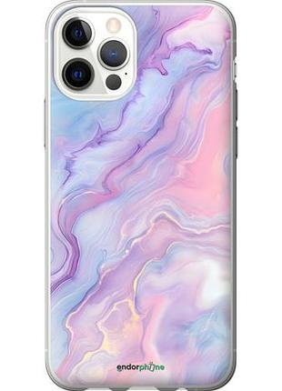 Чехол на iphone 12 pro нежный мрамор айфон 12 про