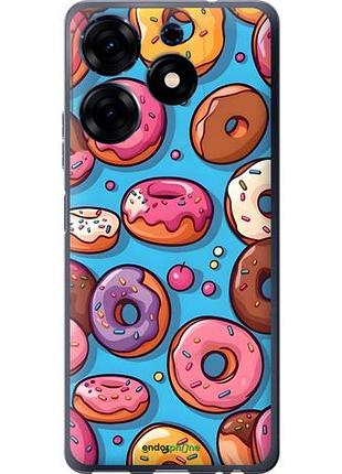 Чехол на tecno spark 10 pro пончики текно спарк 10 про