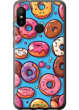 Чехол на xiaomi redmi 6 pro пончики сяоми редми 6 про
