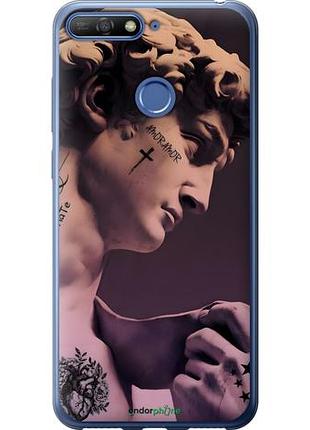 Чехол на huawei honor 7a pro давид