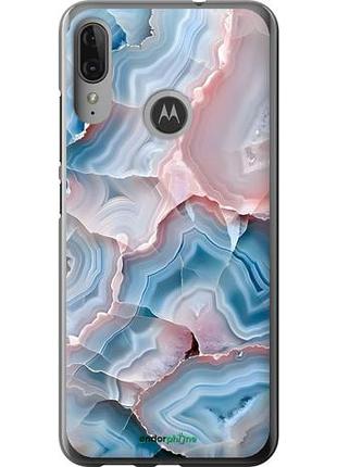 Чехол на motorola moto e6 plus мрамор моторола мото е6 плюс