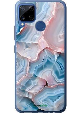Чехол на realme c15 мрамор