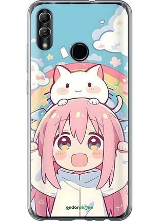 Чехол на huawei honor 10 lite девочка аниме радуга хуавей хонор 10 лайт