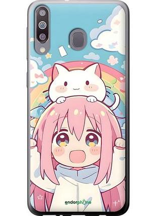 Чехол на samsung galaxy a40s a3050 девочка аниме радуга самсунг а40с а3050