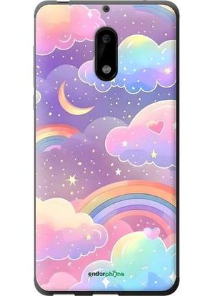 Чохол на nokia 6 хмари та веселка
