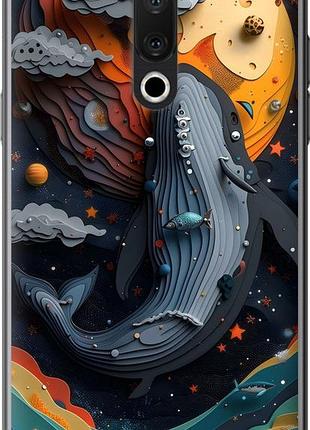 Чехол на meizu 15 plus кит в космосе мейзу 15 плюс