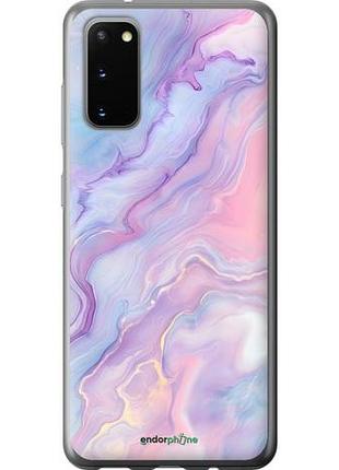 Чехол на samsung galaxy s20 нежный мрамор самсунг с20