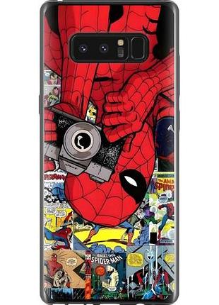 Чехол на samsung galaxy note 8 человек паук, spiderman 2 самсунг ноут 8 2