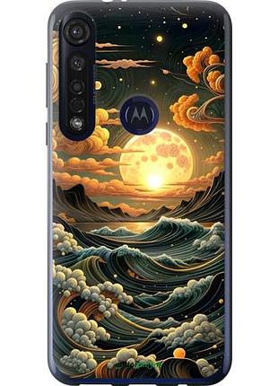 Чехол на motorola g8 plus арт волны моторола г8 плюс
