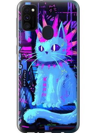 Чехол на samsung galaxy m30s 2019 кот панк самсунг м30с 2019