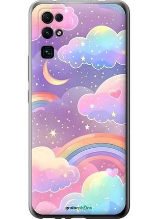 Чехол на huawei honor 30 облака и радуга хуавей хонор 30