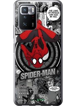 Чехол на xiaomi poco x3 gt человек паук, spiderman сяоми поко х3 гт