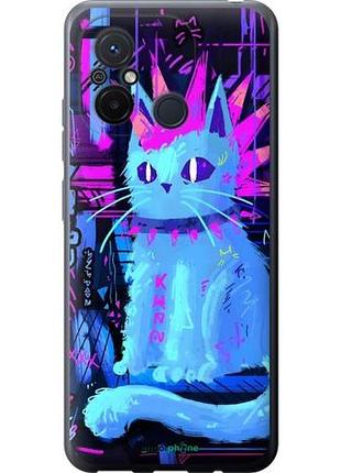 Чехол на xiaomi redmi 12c кот панк