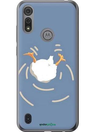Чехол на motorola e6s смешная утка, гусь моторола е6с