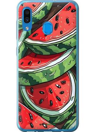 Чехол на samsung galaxy a30 2019 a305f арбуз самсунг а30 2019 а305ф
