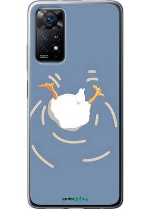 Чехол на xiaomi redmi note 11 смешная утка, гусь сяоми редми ноут 11