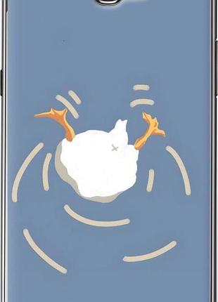 Чехол на samsung galaxy note 2 n7100 смешная утка, гусь самсунг ноут 2 н7100